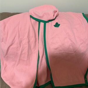 AKA Pink and Green Hooded Cape